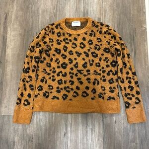 Leopard print sweater